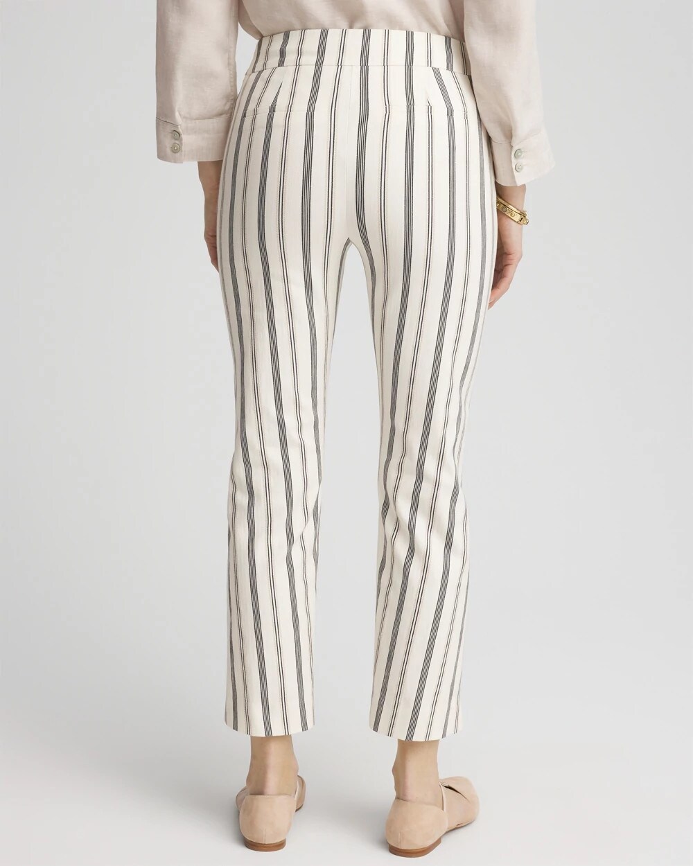 Brigitte™ Slub Striped Cropped Pants