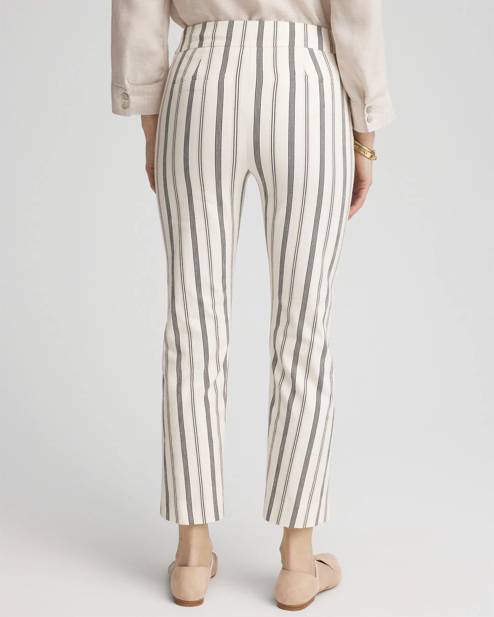 Brigitte™ Slub Striped Cropped Pants