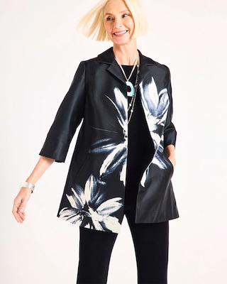 Travelers™ Collection Floral Long Jacket