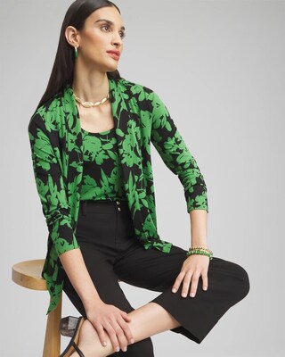 Touch of Cool™ Floral Easy Cardigan