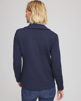 Single-Breasted Sweater Blazer click to view larger image.
