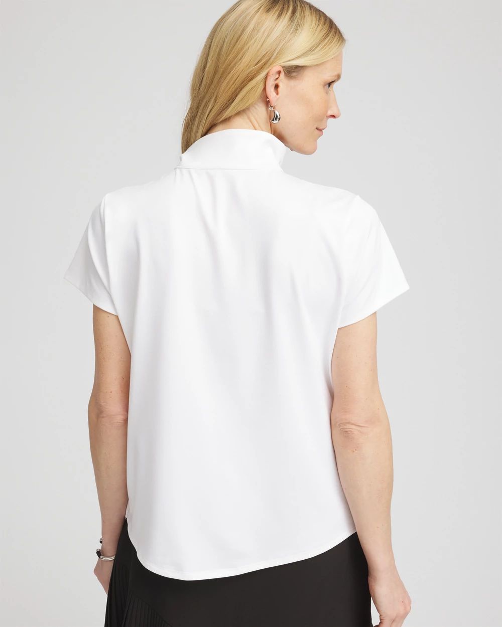 Zenergy® UPF Mockneck Short-Sleeve Top