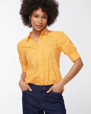 Pineapple Eyelet Shirt