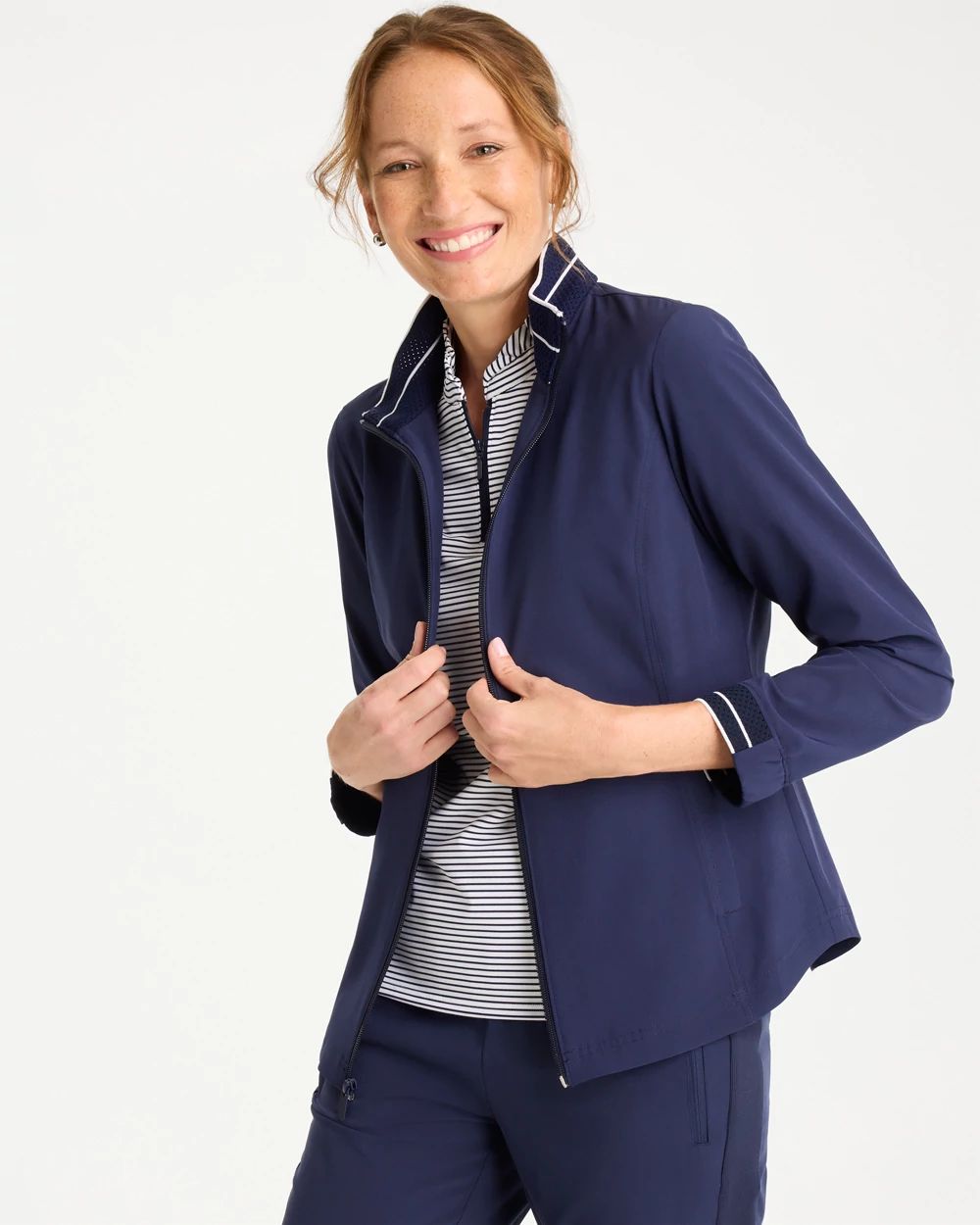 Zenergy® UPF Mesh Trim Jacket