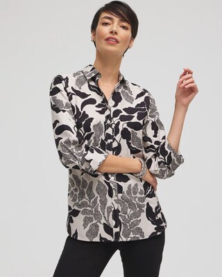 No Iron™ Stretch Floral Shirt