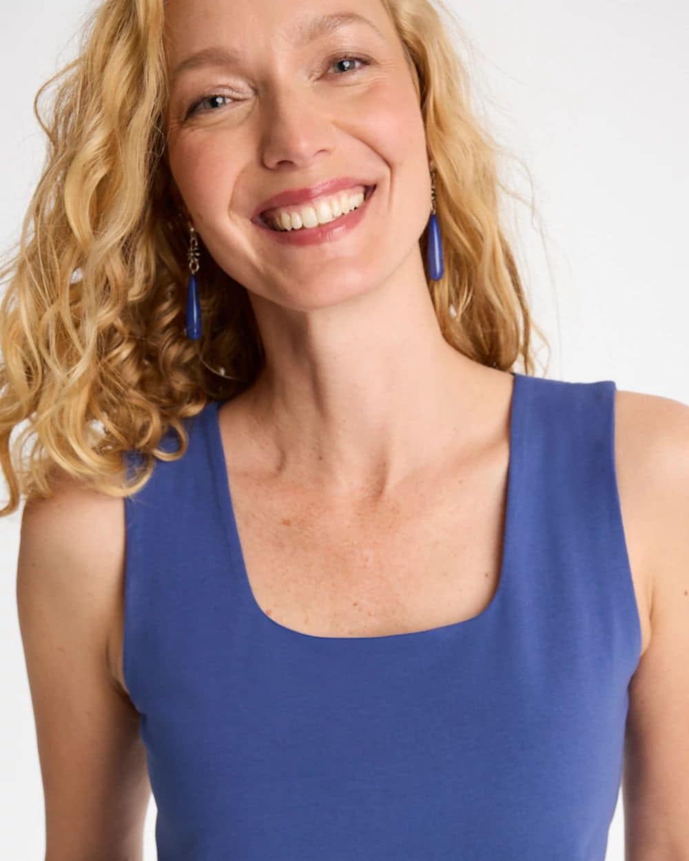 Contour Cotton™ Square Neck Tank click to view larger image.