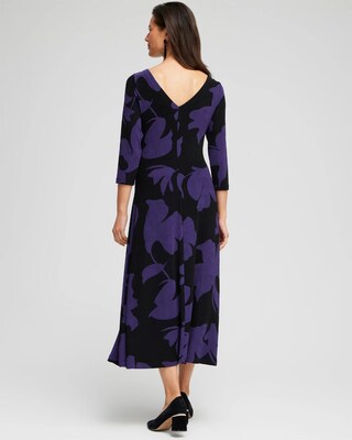 Travelers™ Print V-back Maxi Dress