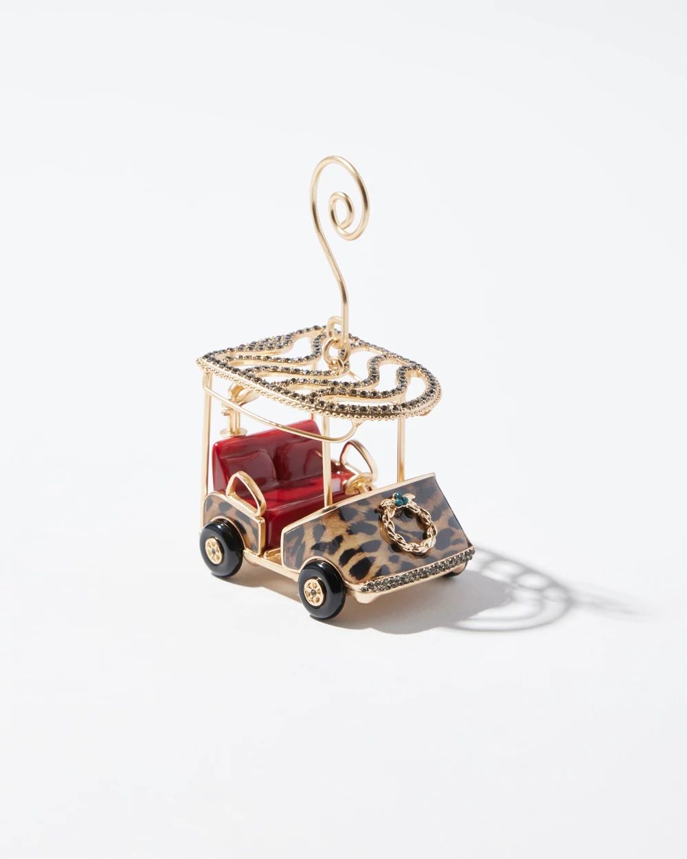 Leopard Golf Cart Ornament