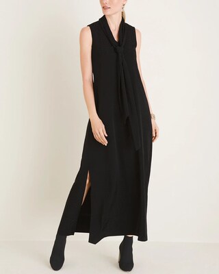 Tie-Neck Maxi Dress