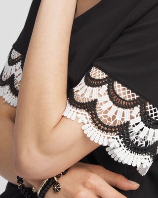 Crochet Trim Tee
