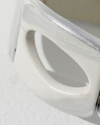 Modern Link Stretch Cuff Bracelet