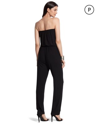 Petite Convertible Black Jumpsuit