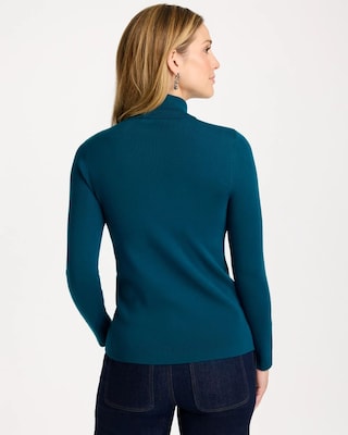 Ella Button Cuff Turtleneck Sweater click to view larger image.