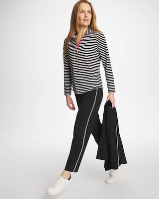Zenergy® UPF Lattice-Trim Ankle Pants click to view larger image.