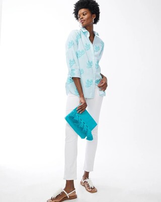 No Iron Stretch Stripe Paisley Shirt