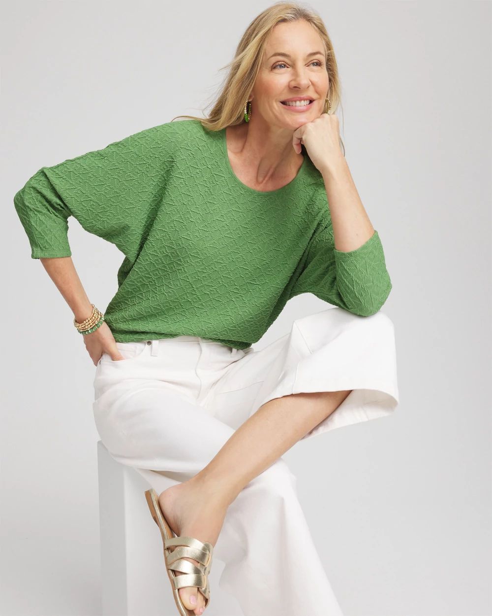 Tapered Banded-Hem Top