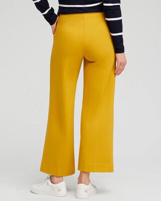 Ponte Wide Leg Ankle Pants