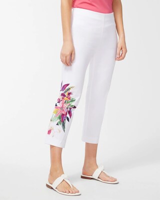 Juliet Floral Straight Crops