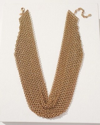 Mesh Chain Scarf Necklace