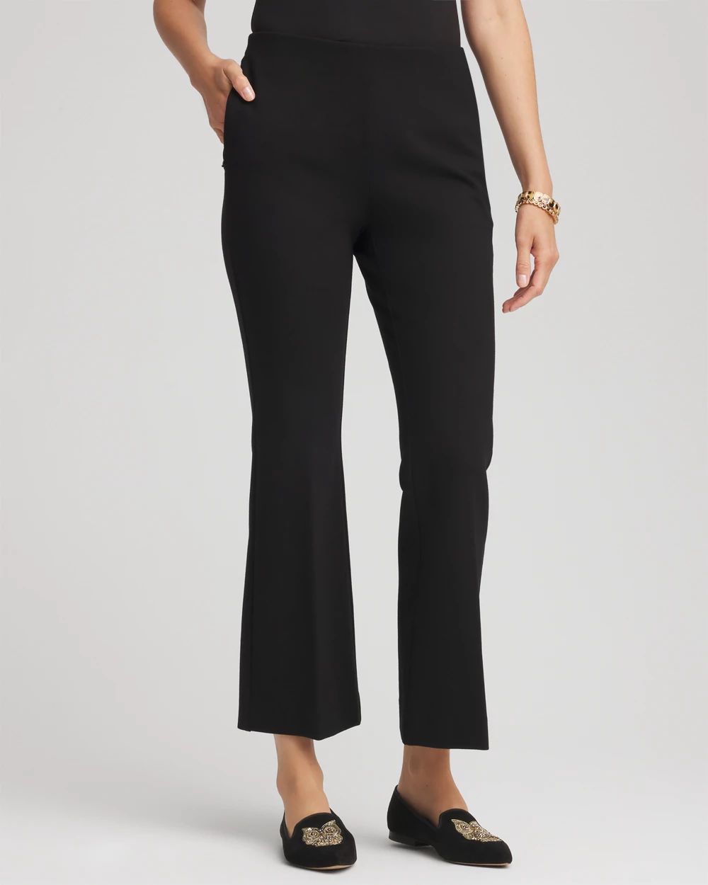 Juliet Slim Cropped-Flare Pants