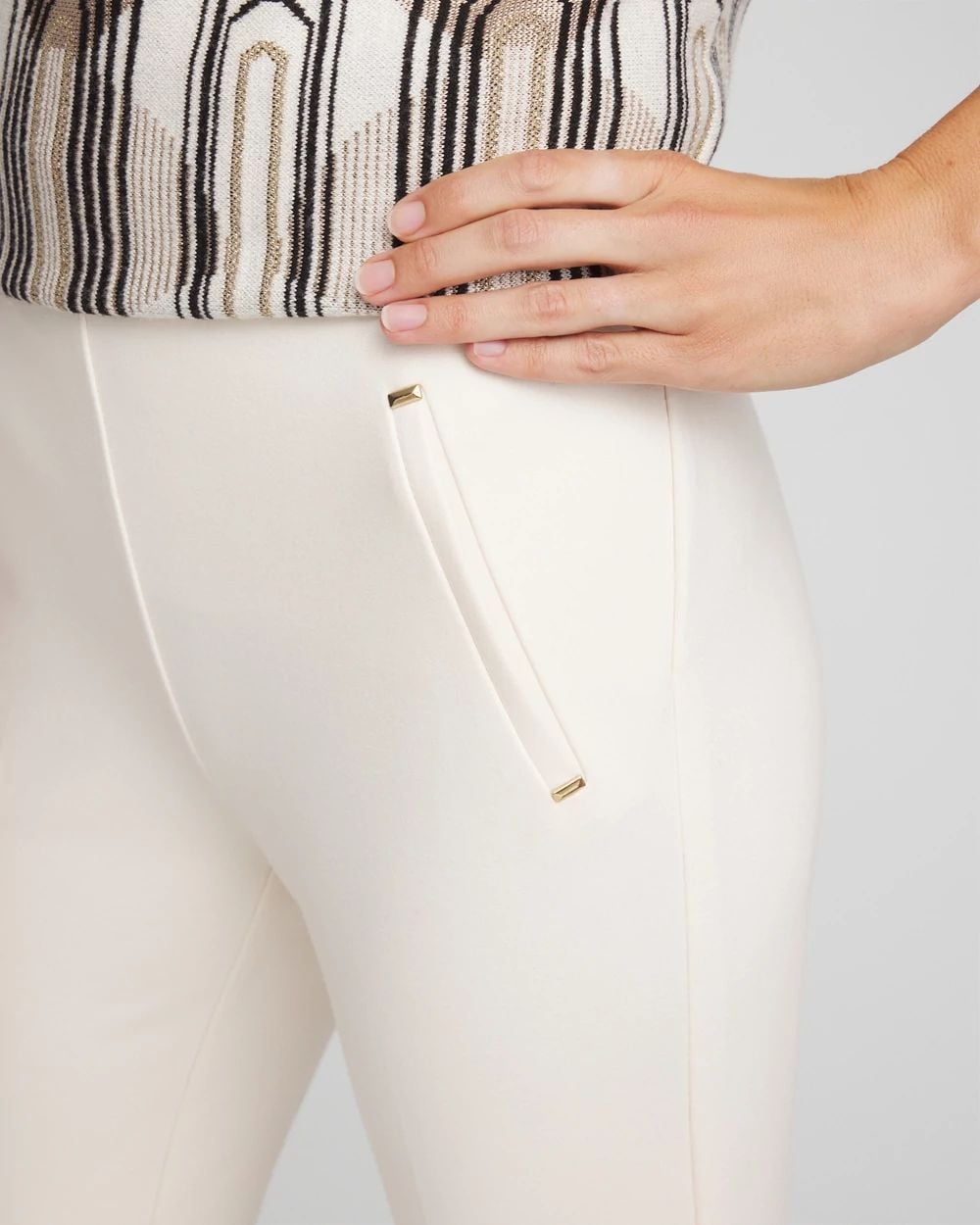 Juliet Slim Trim Detail Pants click to view larger image.