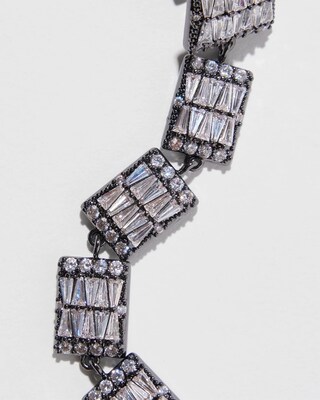 Cubic Zirconia Linear Duster Earrings