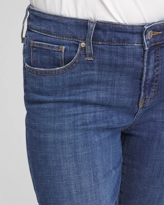 Girlfriend Fray Hem Ankle Jeans click to view larger image.