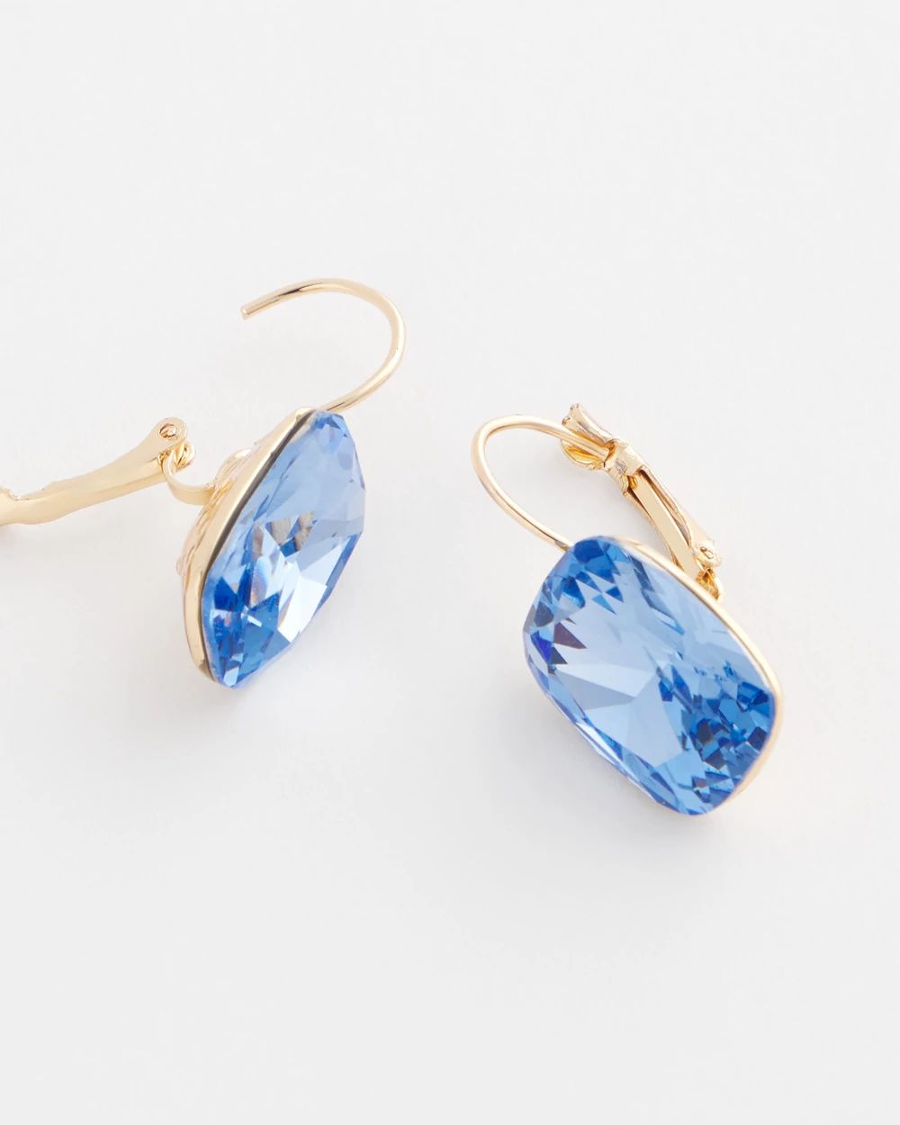 No Droop™ Blue Drop Earrings