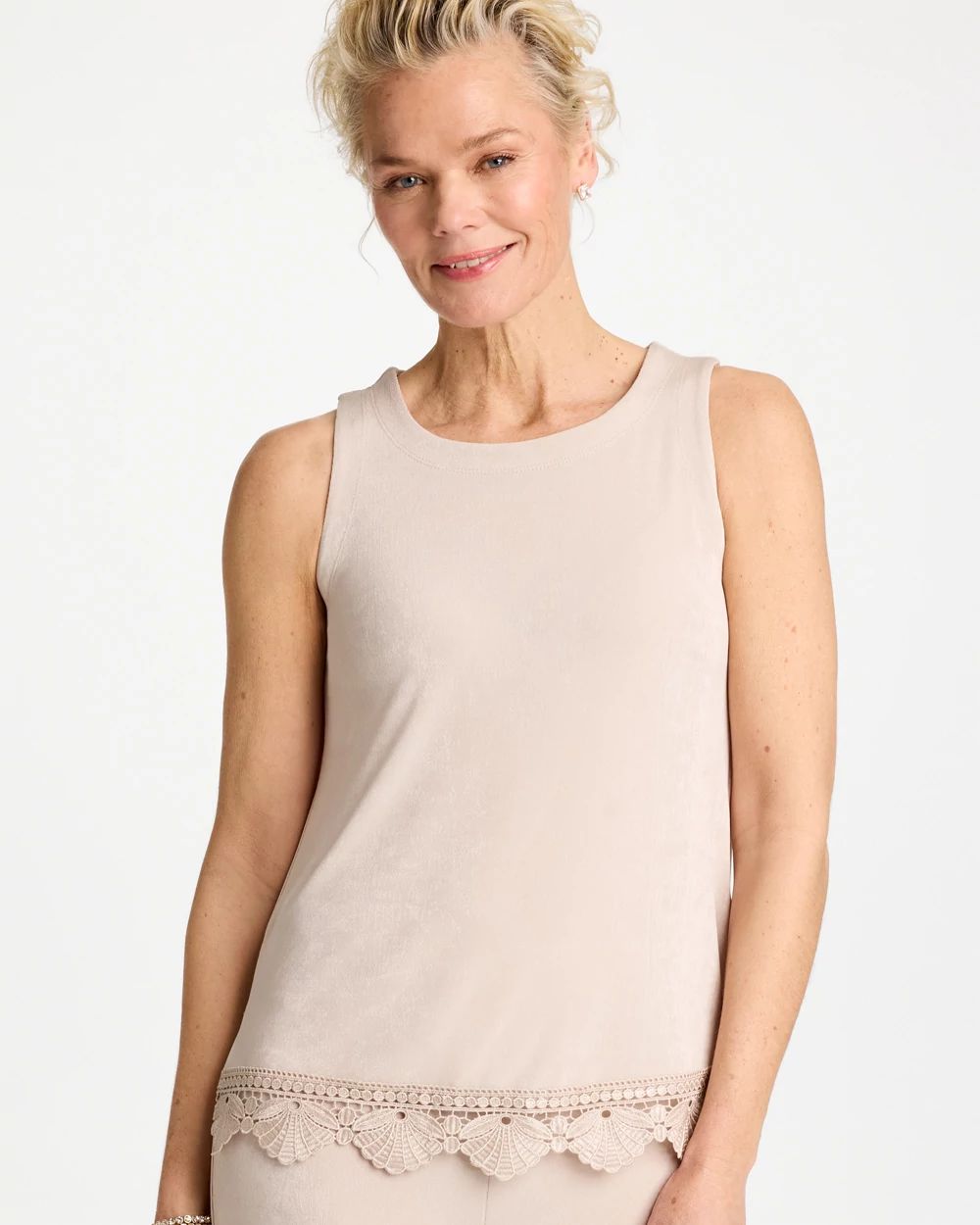 Travelers™ Scallop Lace Tank