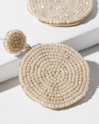 Gold Tone Glam Drop Earrings