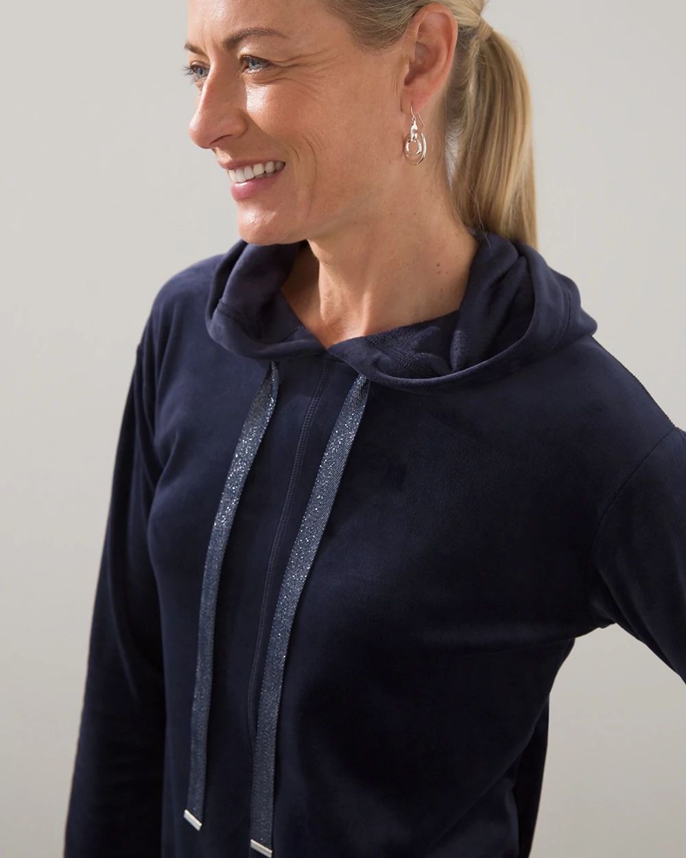 Zenergy Velour Hooded Tunic