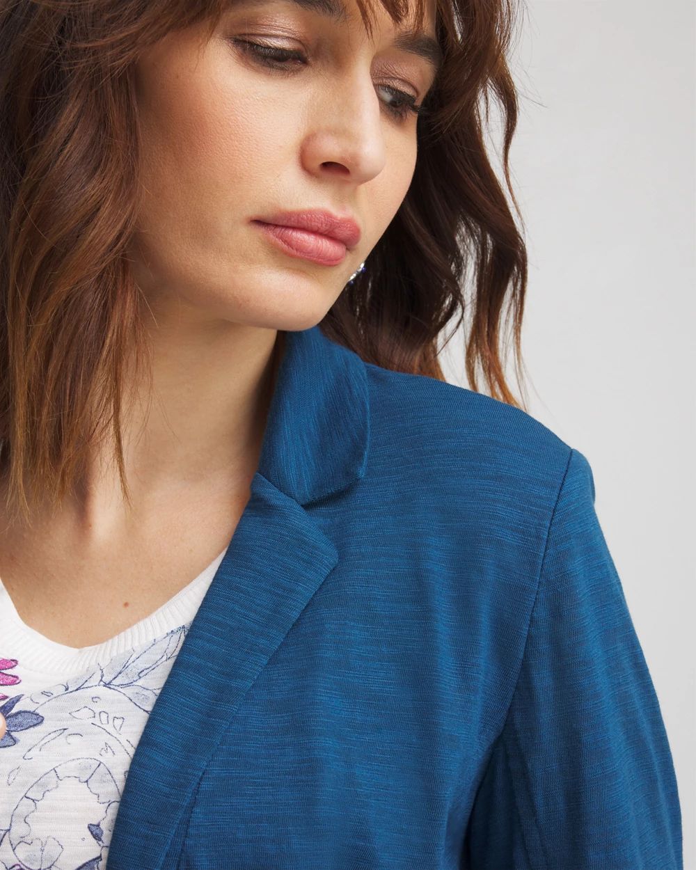 Slub Knit Blazer