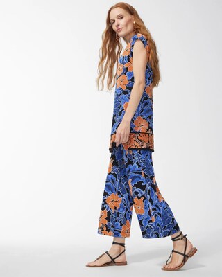 Travelers Floral Print Crops