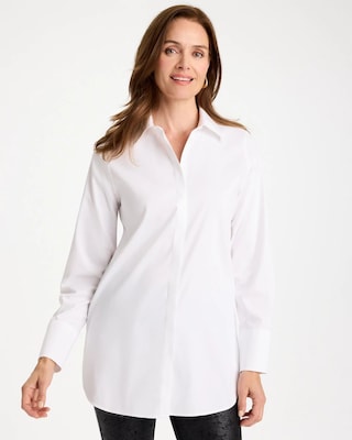No Iron™ Stretch Trapunto Stitch Tunic