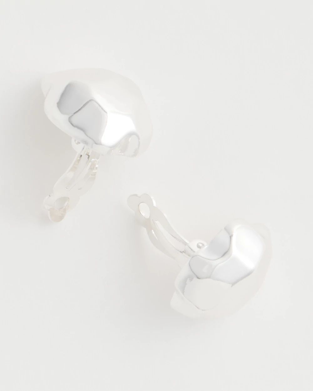Hammered Clip-On Earrings click to view larger image.
