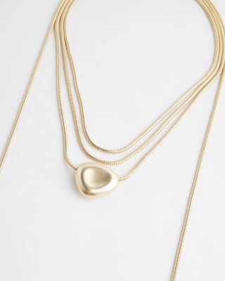 Faux Wrap Necklace click to view larger image.