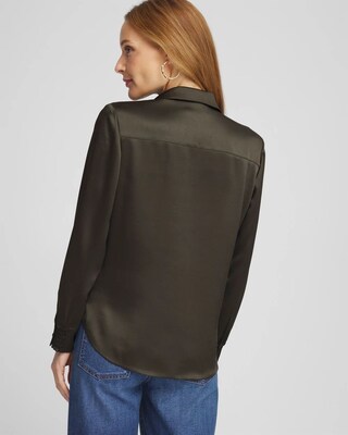 Stretch Satin Blouse click to view larger image.