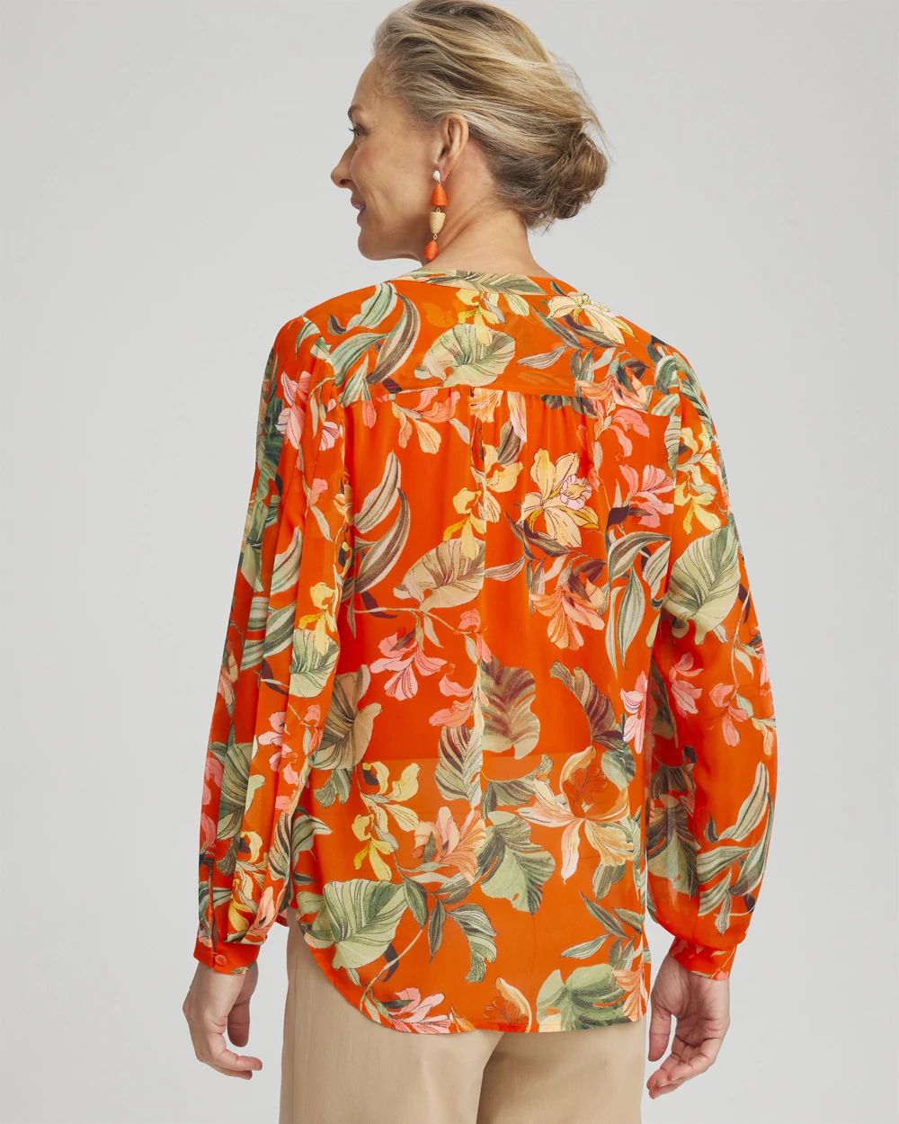 Orchid Pleated Sleeve Blouse