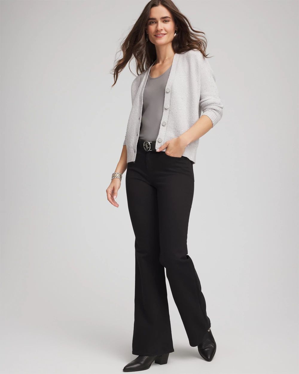 Shine Boyfriend Cardigan click to view larger image.