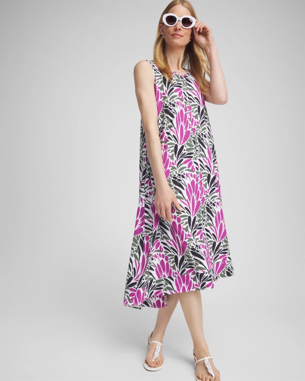 Zenergy® UPF Floral Sleeveless Dress