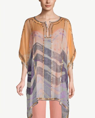 Bead-Embellished Poncho