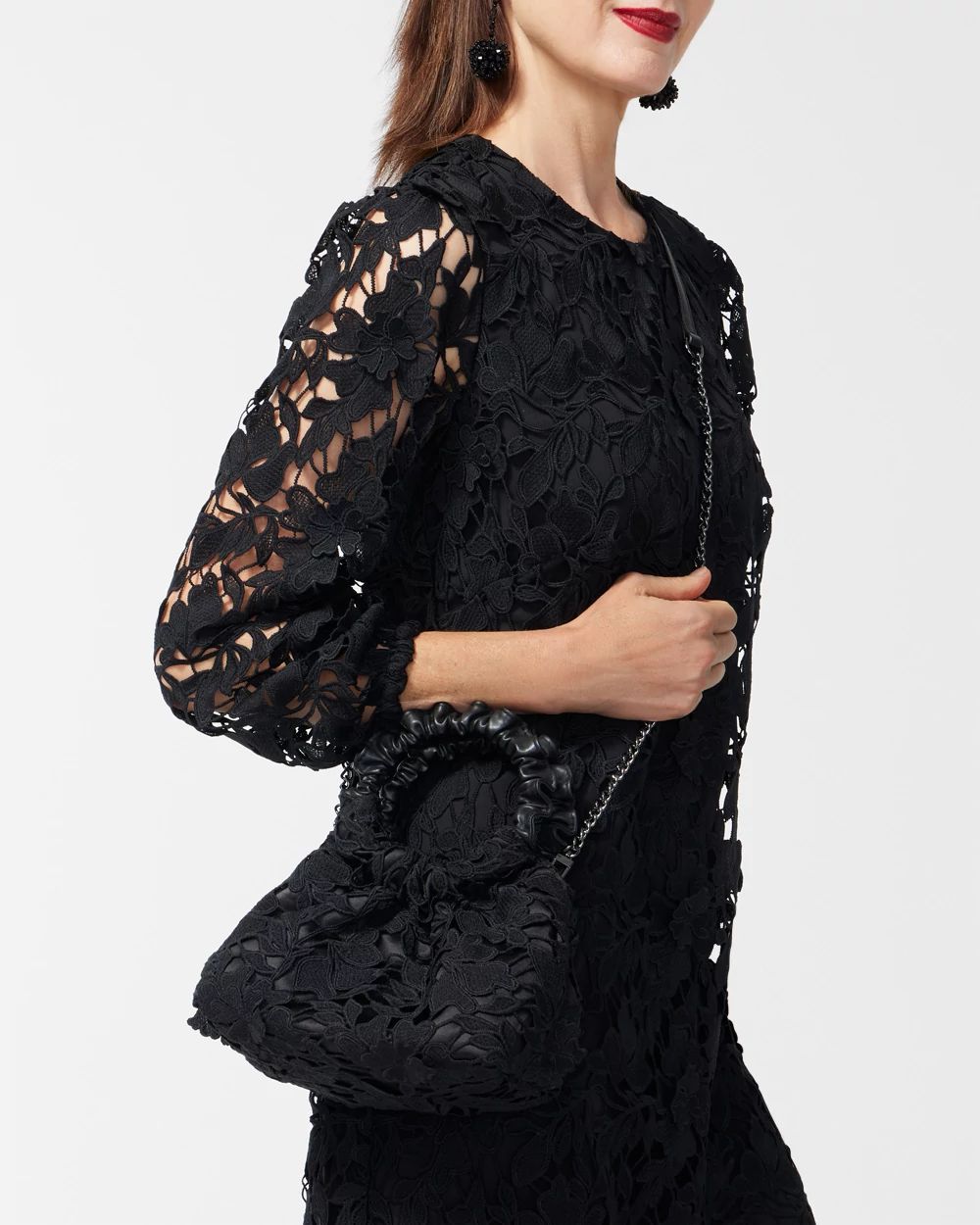 Embroidered Lace Handbag