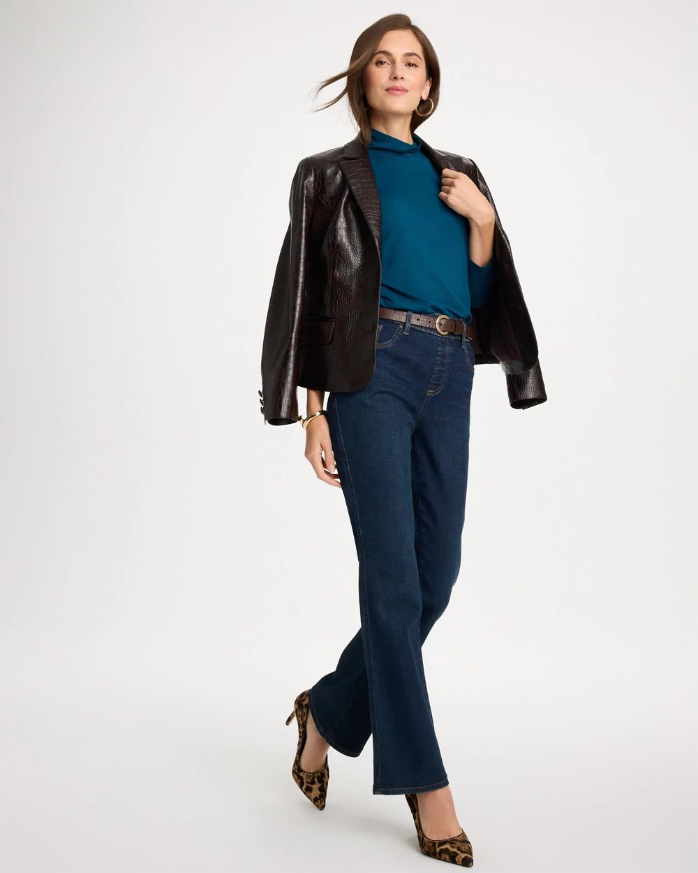 Touch of Cool™ Mockneck Layering Tee click to view larger image.