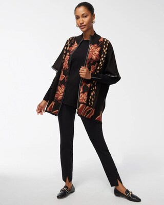 Zip Front Sweater Ruana