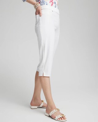 No-Stain 17" Pull-on Denim Capris click to view larger image.