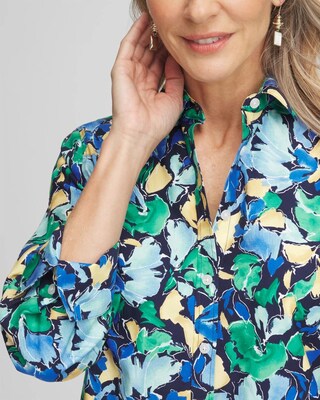 No Iron™ Multi Floral Shirt click to view larger image.