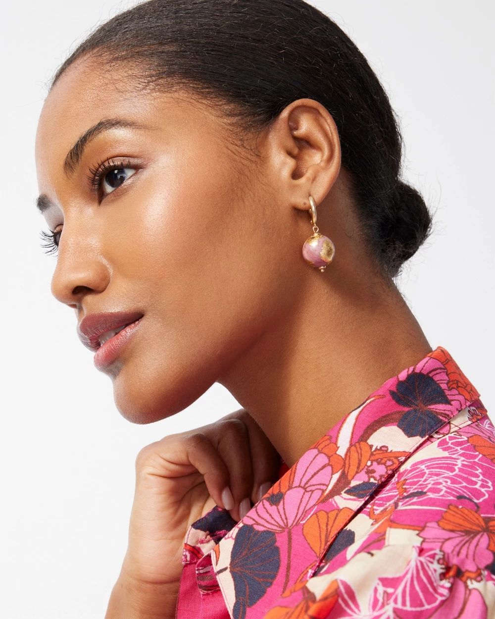 Gold Tone Drop Earrings
