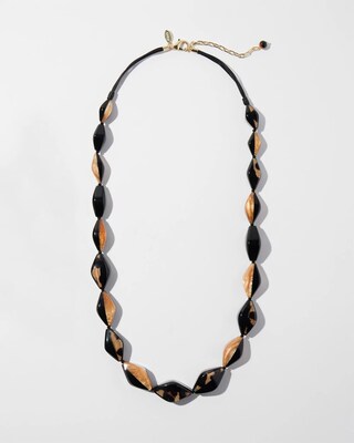 Animal Print Single Strand Necklace