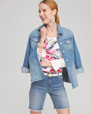 Lilies Smocked 3/4 Sleeve Tee