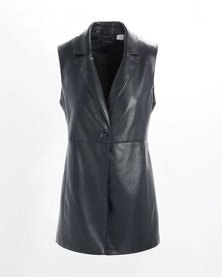 Faux Leather Vest